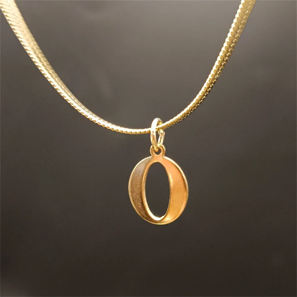 Gold Tarnish-Free Initial Necklace – Minimalist Waterproof Letter Pendant, Everyday Jewelry Gift