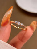 925 Sterling Silver Zircon Ring – Minimal, Elegant Band