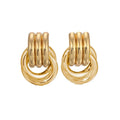 Gold Twist Knot Earrings – Minimal, Elegant Statement Design